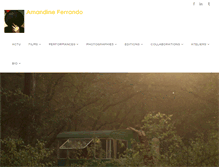 Tablet Screenshot of amandineferrando.com